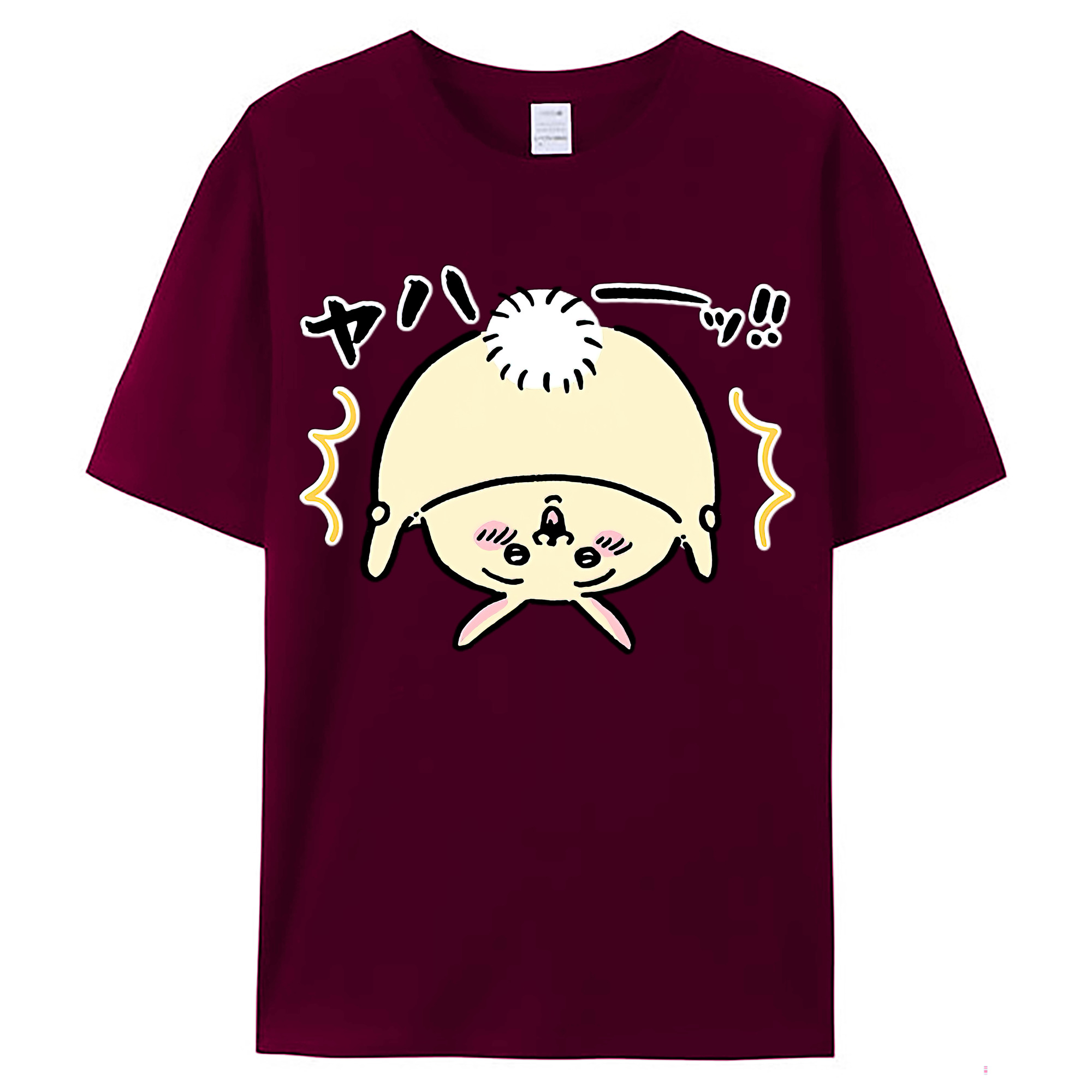 （画像用） ちいかわ うさぎ Chii-kawa usagi レディースカジュアルプリントTシャツ（綿100％）